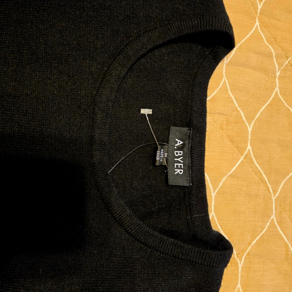 A. Byer line- A black knit dress size M